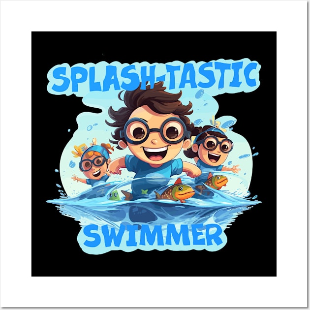 Splash-tastic Swimmer Wall Art by soondoock